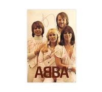 ABBA 1997 Rock Band Vintage Legend Autograph Art Canvas Poster Wall Art Decor Print Picture Paintings for Living Room Bedroom Decoration 20x30inch(50x75cm)