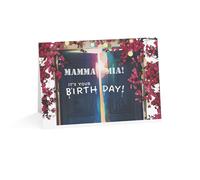 Abba Mamma Mia Ticket Themed Birthday Card with Voyage Ticket Style Insert