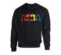 ABBA Music Lover Jumper - Retro 70s Disco Pop Band Fan Sweatshirt - Dancing Queen Concert Gift Shirt for Men Women - Vintage ABBA Top(XL, Black)