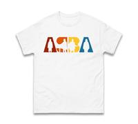 ABBA Music Lover T-Shirt - Retro 70s Disco Pop Band Fan Tee - Dancing Queen Concert Gift Shirt for Men Women - Vintage ABBA Top (White, L)