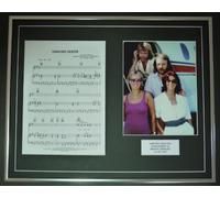 ABBA/Song Sheet & Photo Display/Limited Edition/DANCING QUEEN