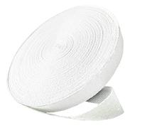 Abbaoww 50 Yard 1.6 Inch Cotton Twill Tape Ribbon, Soft Natural Webbing Tape Herringbone Bias Tape for Sewing DIY Craft (White)