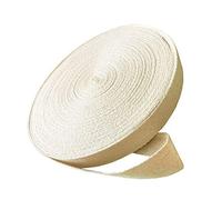 Abbaoww 50 Yards Cotton Twill Tape Ribbon 2 Inch, Soft Natural Webbing Tape Herringbone Tape for Sewing DIY Craft, Beige