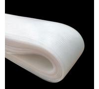 Abbaoww 50 Yards Soft White Horsehair Braid 3 Inch Wide for Sewing Wedding Dress Dance Formal Dress Accessories Skirt Shaping Trimming