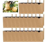 Abbdbd 100pcs Grape Protection Bags for Fruit Vegetable Pulp Paper Bag Against Insect Birds Pouch Waterproof Fruit Protection Paper Bags