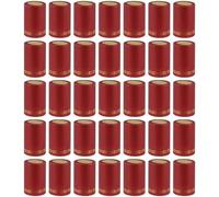 Abbdbd 200pcs Wine Shrink Wrap Pvc Heat Shrink Capsules Wine Bottle Covers Wine Heat Shrinkable Cap for Straight Mouth Bottle 33mm