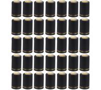 Abbdbd 200pcs Wine Shrink Wrap Pvc Heat Shrink Capsules Wine Bottle Covers Wine Heat Shrinkable Cap for Straight Mouth Bottle 33mm
