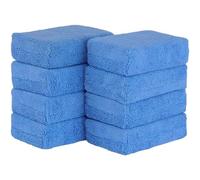 Abbdbd 8pcs Microfibre Wax Applicator Pads Car Detailing Sponges Washable Soft Foam Application Pads for Polish 12x8x4cm