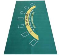 Abbdbd Desktop Felt Cloth 180x90cm Casino Blackjack Game Tablecloth Portable Poker Pad Casino Gaming Accessory for Theme Party, Poker Night