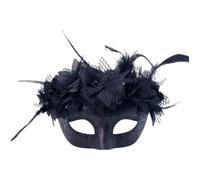 Abbdbd Feathered Masquerade Halloween Party Eye Half Face for Women Cosplay Masquerade Decoration Eyewears Breathable Face