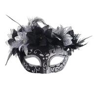 Abbdbd Feathered Masquerade Halloween Party Eye Half Face for Women Cosplay Masquerade Decoration Eyewears Breathable Face