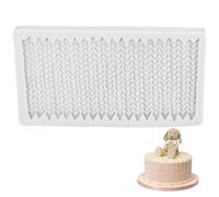 Abbdbd Fondant Impression Mat Knitting Sweater Crochet Texture Embossed Design Silicone Cake Cupcake Decorating Supplies Molds