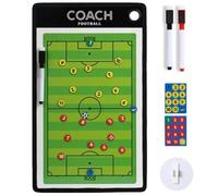 Abbdbd Football Magnetic Tactic Board Soccer Coaching Board with Pen Portable Football Strategy Board for Training Match