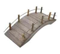 Abbdbd House Wooden Arch Bridge 1: 12 Artificial Arch Bridge Miniature Garden Accessories Wooden Bridge for Garden Statue Micro Scene