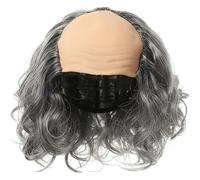 Abbdbd Hrippy Bald Cap with Hairs Old Man Wig Balding Wig Hat Old Man Wig Headwear Fancy Dress Funny Wigs for Halloween Carnival