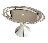 Abbdbd Metal Fruit Plate, Serving Tray with Stand Dessert Tower Display Rack Decorative Cake Plate for Wedding Birthday Party