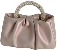 Abbdbd Pearl Handle Handbag Shoulder Bag Vintage Crossbody Bag Classic Dinner Purse Cloud Bag Messenger Bag for Women