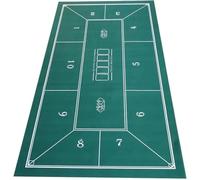 Abbdbd Texas Poker Mat 180x90cm Poker Mahjong Game Table Mat Texas Poker Blackjack Game Mat Blackjack and Poker Mat for and Home Game Nights