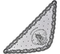 Abbdbd Triangle Lace Veils Floral Lace Shawl Mesh Wedding Shawls Church Veil Embroidery Head Covering Evening Party Veils for Women