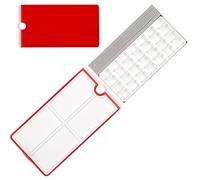 Abbdbd Watercolour Paint Palette Case 360 Degree Rotating Paint Box Empty Watercolor Tins Box Watercolour Palette Case for Gouache