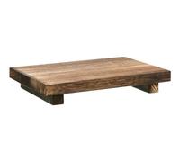 Abbdbd Wood Riser Soap Stand Display Tray Wooden Sink Tray for Kitchen Bathroom Decor Plant Holder for Jewelry Candle