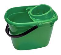 Abbey 12 Litre Plastic Socket Mop Bucket (Green)