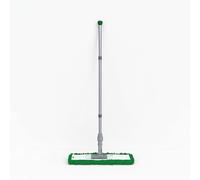 Abbey 40cm Flat Mop for Floor Cleaning - Heavy Duty Commercial Green Sweeper Mop Kit with Handle and Frame - Floor Dusters for Wooden Floors and Hard Floors