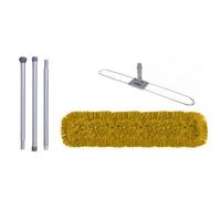 Abbey 60 Centimetre Yellow Sweeper Mop Kit With Handle And Frame. Ideal To Use On All Hard Floors