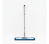 Abbey 60cm Flat Mop for Floor Cleaning - Heavy Duty Commercial Blue Sweeper Mop Kit with Handle and Frame - Floor Dusters for Wooden Floors and Hard Floors