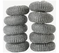 Abbey 828/40 Galvanised Steel Scourer, Medium, Silver (Pack of 10)