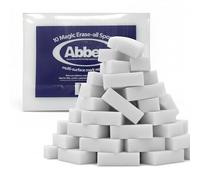 Abbey 90 White Magic Eraser Sponge for Cleaning - Cleaning Melamine Sponges for Stain & Mark Removal - Magic Eraser Sponge for Walls, Kitchens, Bathrooms, Paint Eraser -Dust Sponge 9.9x6x2.5cm