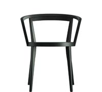 Abbey Armchair chair with armrests Horgenglarus beech black-green, satin finish - HORGENGLARUS 920 a BB 300 SG