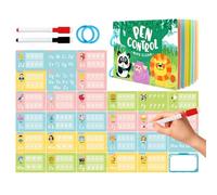 Abbey Control Training Maps Extinged Early Childhood Apprening Toys, Manuscript Training Cards for Children, Funration Funding | Thickened Safety Box, for Boys, Girls, All-