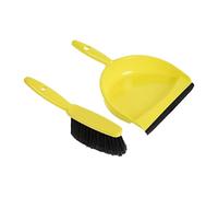 Abbey DPBSYEL Plastic Dustpan and Brush Set, Yellow