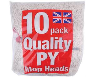 Abbey No. 16 Py Socket Mop Heads (Pack Of 10) White (One Size)