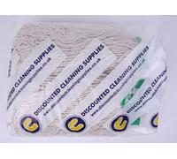 Abbey No.16 Socket Cotton Mop Head, Pack Of 5, Green