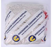 Abbey No.16 Socket Cotton Mop heads Replacement Pack of 5 - Super Absorbent String Mop Universal Screw On Socket - Floor Cleaning Heavy Duty mop head ( Red )