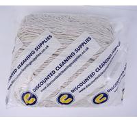 Abbey No.16 Socket Cotton Mop Head, Pack Of 5, White