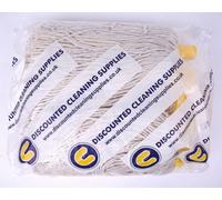 Abbey No.16 Socket Cotton Mop Head, Pack Of 5, Yellow