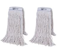 Abbey Professional Kentucky Mop Handle And Bucket Kit With Two 450 Gram Kentucky Mop Heads (Green)