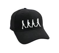 Abbey Road chrome Silhouettes Strapback Baseball Cap Beatles Black One Size