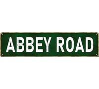 Abbey Road Street Signs Retro Metal Tin Sign Amusement Park Scenic Vintage Country Road Signs Man Cave Wall Decor 4x16 inches