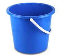 Abbey Round Plastic Homeware Bucket -Blue