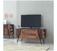 Abbey TV Unit Stand Cabinet Rustic Industrial Living Room Furniture