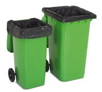 Abbey Wheelie Bin Liners X 100, 240 Litre Capacity Black Bin Bags On A Roll