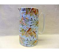 Abbeydale Collection British birds on blue background design large size jug for the