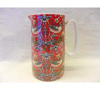 Abbeydale Collection William Morris red strawberry thief extra large jug by The