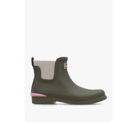Abbeyfield Packable Olive Ankle Wellingtons - Khaki Patent / 4