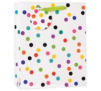 AbbeyShake gift bags large size multidesign - Pack of 6 (Colourful Dots)