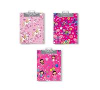 AbbeyShake gift wraps and gift tags bundle - pack of 6 sheets & 6 tags (Female Cute)